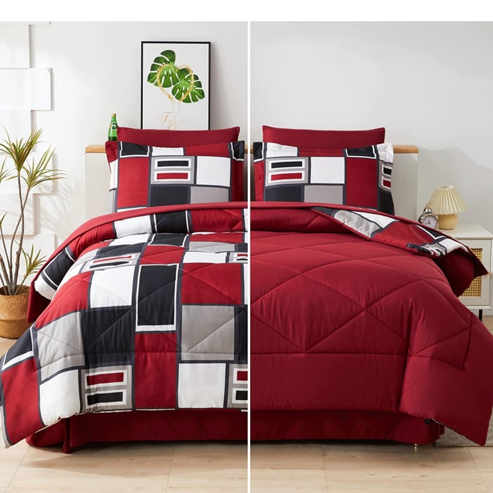 New never used comforter set size Queen